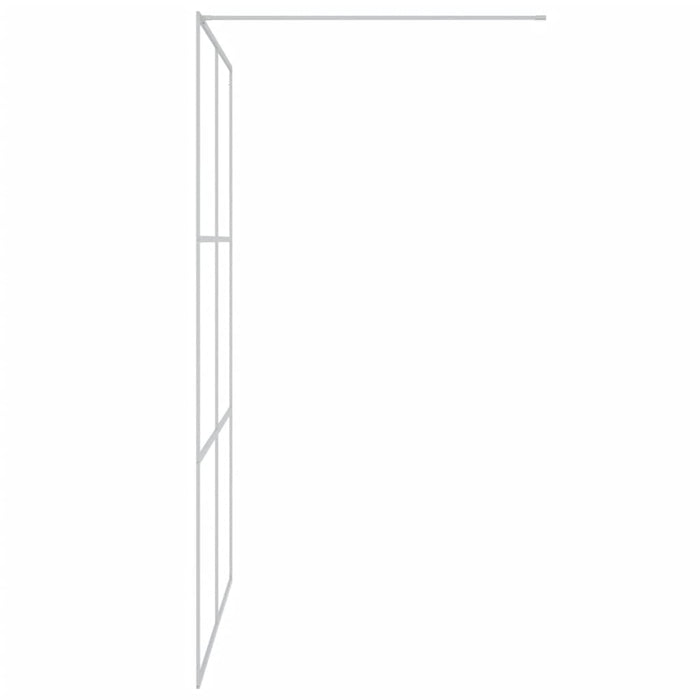 Paravan duș walk-in argintiu 140x195 cm sticlă ESG transparentă