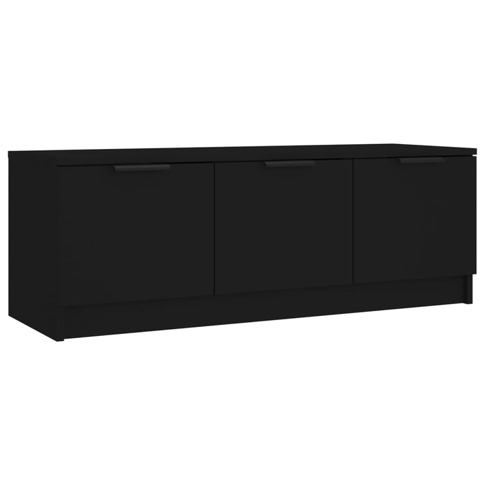 Comodă TV, negru, 102x35x36,5 cm, lemn prelucrat