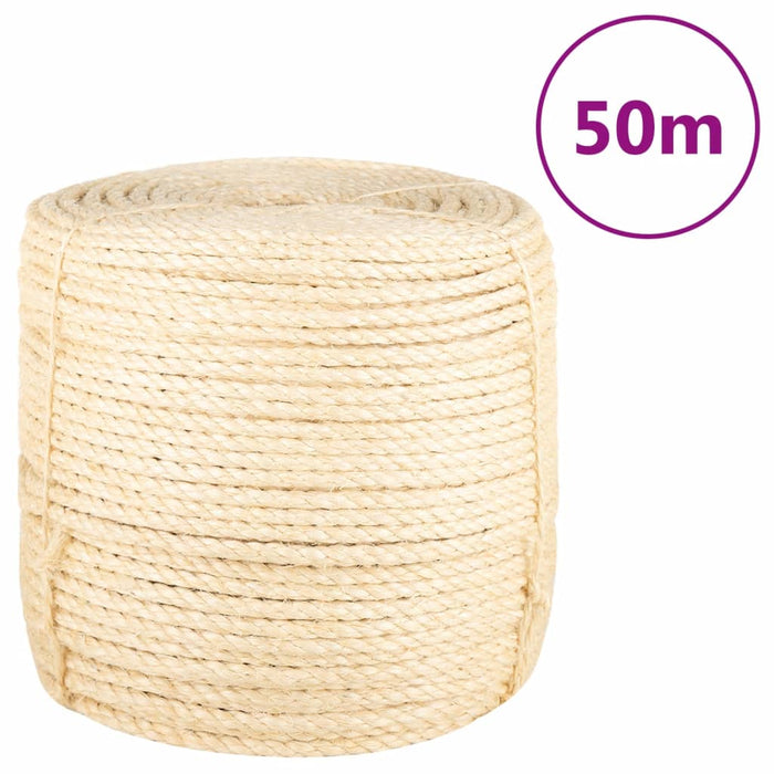 Frânghie, 50 m, sisal 100%, 8 mm