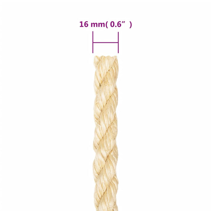 Frânghie, 25 m, sisal 100%, 16 mm