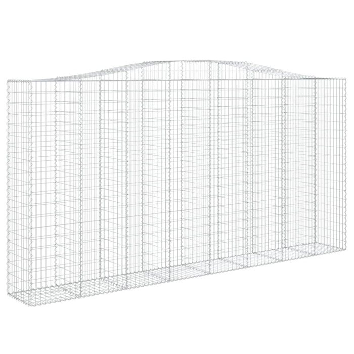 Coșuri gabion arcuite, 5 buc 400x50x200/220 cm, fier galvanizat