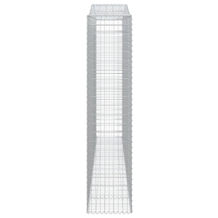 Coșuri gabion arcuite, 10 buc 400x50x220/240cm, fier galvanizat