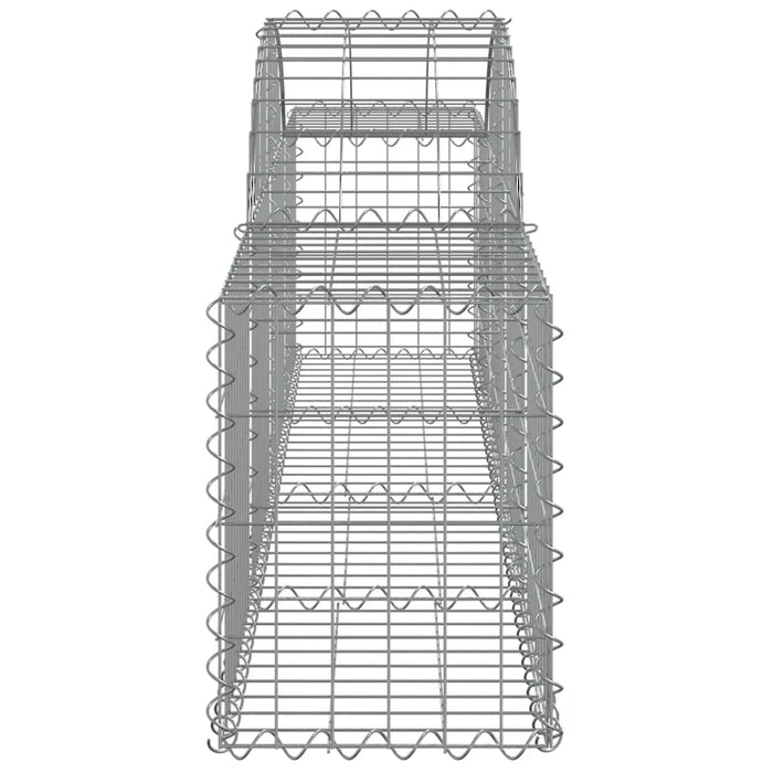 Coșuri gabion arcuite 6 buc, 200x30x40/60 cm, fier galvanizat