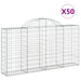 Coșuri gabion arcuite 50 buc, 200x30x100/120 cm fier galvanizat thumbnail 2