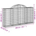 Coșuri gabion arcuite 50 buc, 200x30x100/120 cm fier galvanizat thumbnail 6