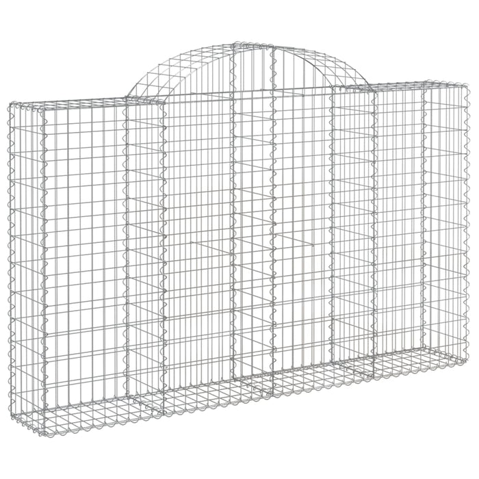 Coșuri gabion arcuite 18 buc, 200x30x120/140cm, fier galvanizat