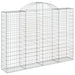 Coșuri gabion arcuite 2 buc, 200x30x140/160cm, fier galvanizat thumbnail 3