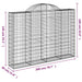 Coșuri gabion arcuite 3 buc, 200x30x140/160cm, fier galvanizat thumbnail 6