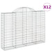 Coșuri gabion arcuite 12 buc, 200x30x140/160cm, fier galvanizat thumbnail 2