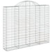 Coșuri gabion arcuite 3 buc, 200x30x160/180 cm, fier galvanizat thumbnail 3