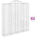 Coșuri gabion arcuite 2 buc. 200x30x200/220 cm fier galvanizat thumbnail 2