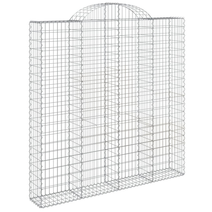 Coșuri gabion arcuite 2 buc. 200x30x200/220 cm fier galvanizat