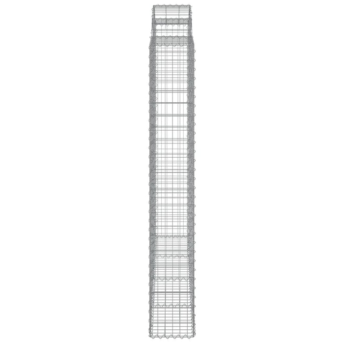 Coșuri gabion arcuite 3 buc. 200x30x200/220 cm fier galvanizat