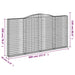 Coșuri gabion arcuite 5 buc. 400x30x200/220 cm fier galvanizat thumbnail 6