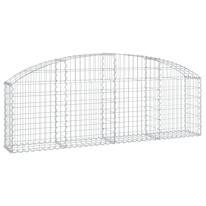 Coș gabion arcuit 200x30x60/80 cm fier galvanizat