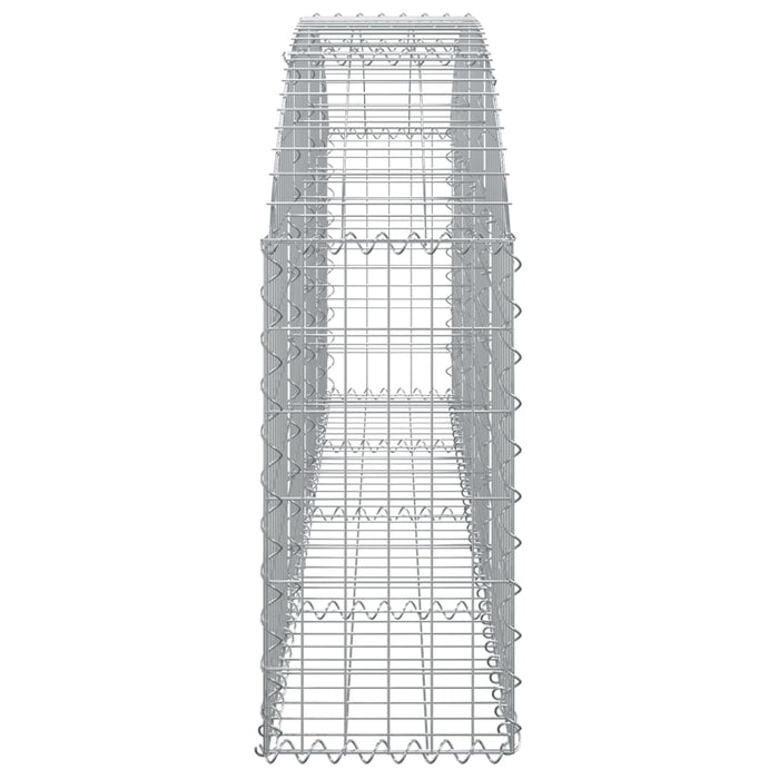 Coș gabion arcuit 200x30x60/80 cm fier galvanizat