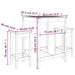 Set mobilier de bar, 3 piese, lemn masiv de pin thumbnail 9