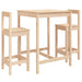 Set mobilier de bar, 3 piese, lemn masiv de pin thumbnail 2