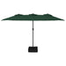 Umbrelă de soare cu două capete cu LED-uri, verde, 449x245 cm thumbnail 4