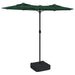 Umbrelă de soare cu două capete cu LED-uri, verde, 316x240 cm thumbnail 2