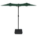 Umbrelă de soare cu două capete cu LED-uri, verde, 316x240 cm thumbnail 5