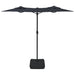 Umbrelă de soare cu două capete cu LED-uri, negru, 316x240 cm thumbnail 5