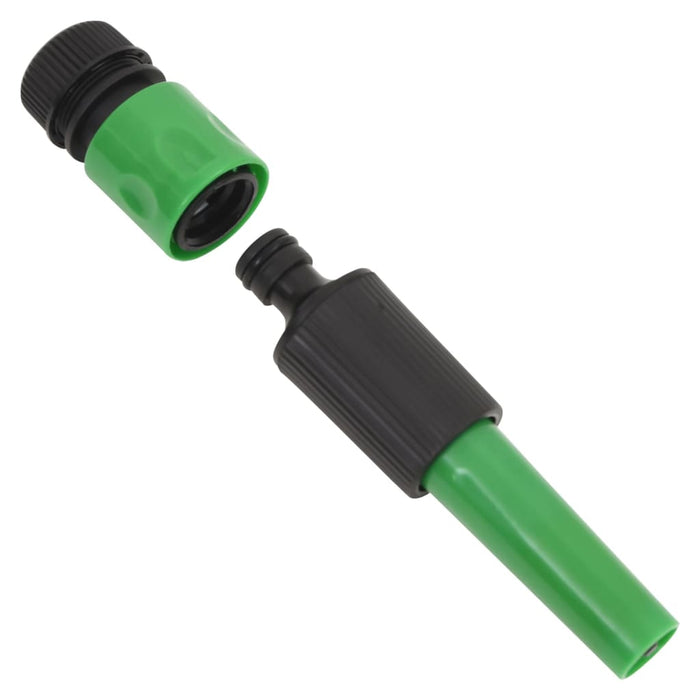 Furtun de grădină cu set de racorduri, verde, 0,5", 30 m, PVC