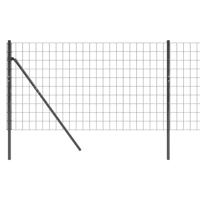 Gard plasă de sârmă, antracit, 1,1x10 m, oțel galvanizat