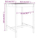 Set mobilier de bar, 3 piese, lemn masiv de pin thumbnail 9