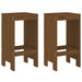 Set mobilier de bar, 3 piese, maro miere, lemn masiv de pin thumbnail 3