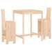 Set mobilier de bar, 3 piese, lemn masiv de pin thumbnail 2