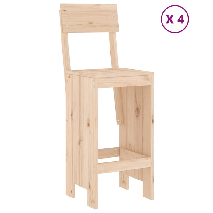 Set mobilier de bar pentru grădină, 5 piese, lemn masiv de pin