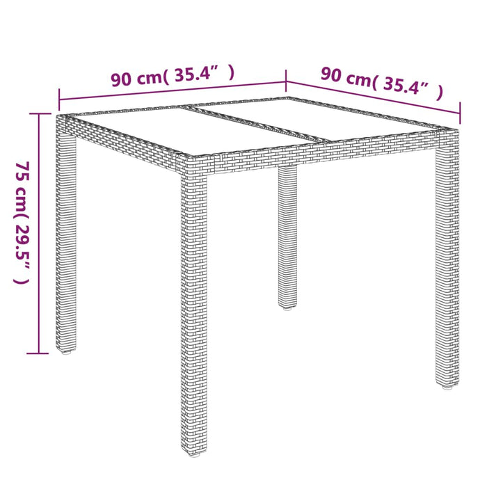 Set mobilier de grădină cu perne, 5 piese, negru, poliratan