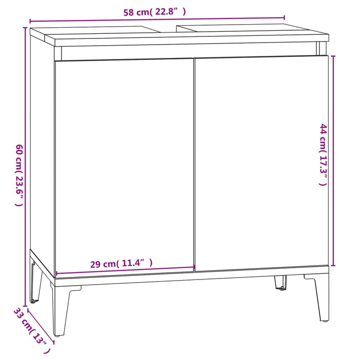 Set mobilier de baie, 3 piese, alb, lemn compozit