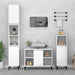 Set mobilier de baie, 3 piese, alb, lemn compozit thumbnail 1