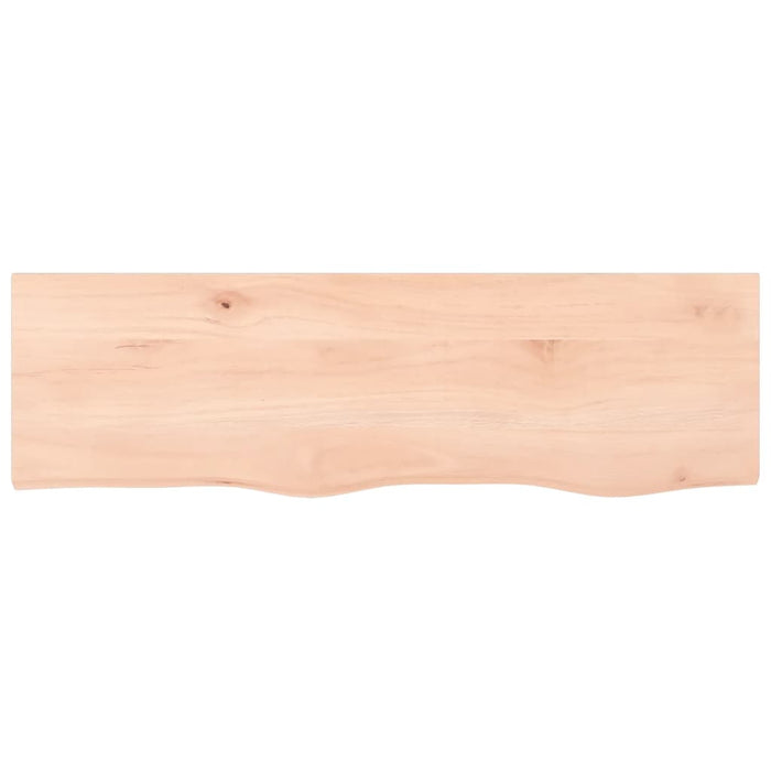 Blat de baie, 100x30x(2-6) cm, lemn masiv netratat