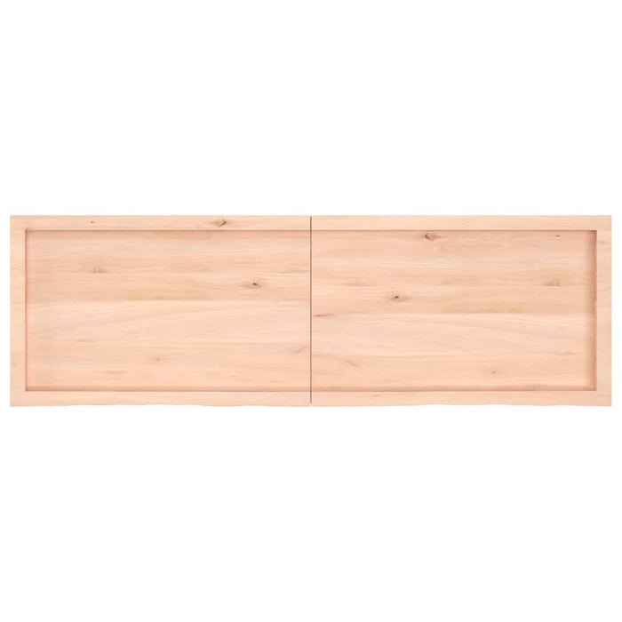 Blat de baie, 160x50x(2-4) cm, lemn masiv netratat