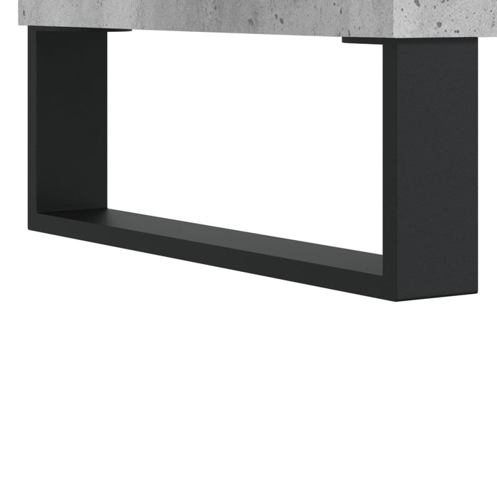 Comodă TV, gri beton, 150x30x44,5 cm, lemn prelucrat