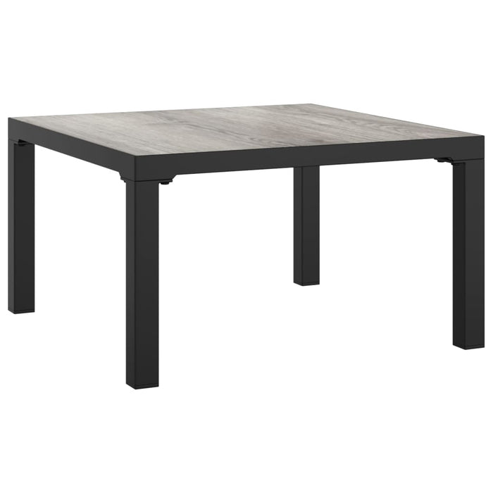 Set mobilier de grădină cu perne, 3 piese, negru/gri, poliratan