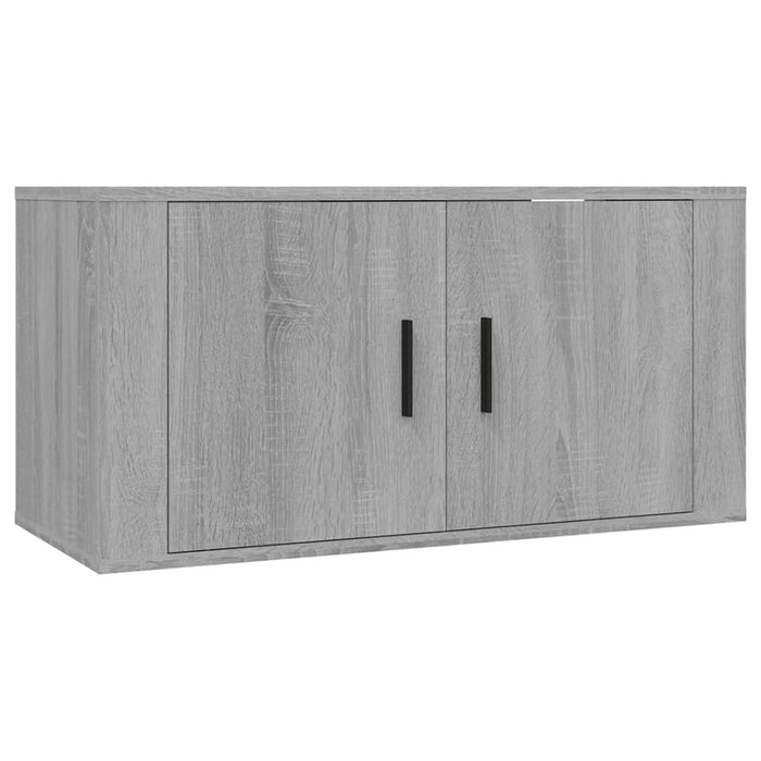 Dulapuri TV montate pe perete, 3 buc., gri sonoma, 80x34,5x40cm