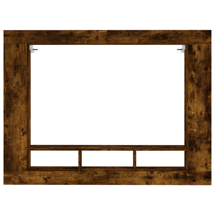 Dulap TV, stejar fumuriu, 152x22x113 cm, lemn prelucrat