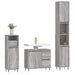 Set mobilier de baie, 3 piese, gri sonoma, lemn prelucrat thumbnail 3