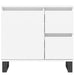 Set mobilier de baie, 3 piese, alb, lemn compozit thumbnail 10