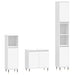 Set mobilier de baie, 3 piese, alb, lemn compozit thumbnail 2