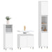 Set mobilier de baie, 3 piese, alb, lemn compozit thumbnail 3