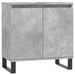 Set mobilier de baie, 3 piese, gri beton, lemn compozit thumbnail 9