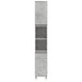 Set mobilier de baie, 3 piese, gri beton, lemn compozit thumbnail 6