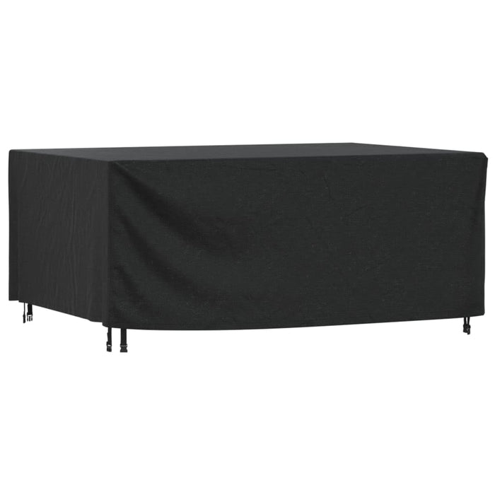 Husă mobilier de grădină negru 225x143x90 cm impermeabilă 420D