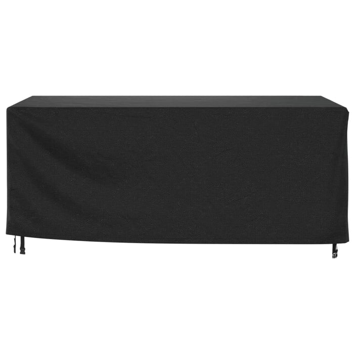 Husă mobilier de grădină negru 225x143x90 cm impermeabilă 420D