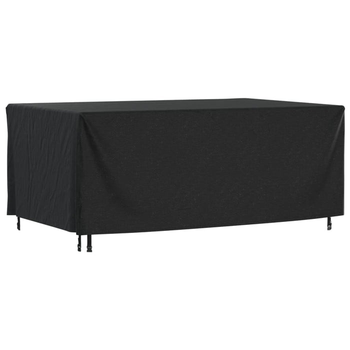 Husă mobilier de grădină negru 225x143x90 cm impermeabilă 420D